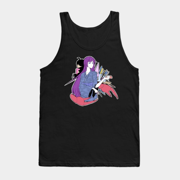 Senjougahara Kimono (Bakemonogatari) Tank Top by MangaXai